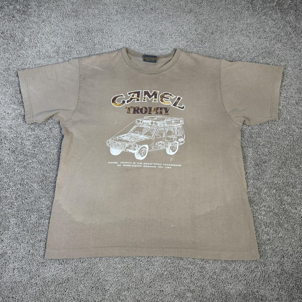 Vintage Camel Trophy Shirt Mens L Land Rover Adventure Wear Short Sleeve USAi
